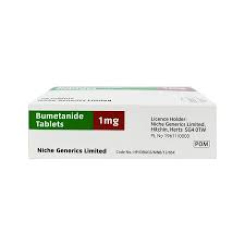 Bumetanide 1mg Tablet (28 Tablets) by Niche Generics Ltd